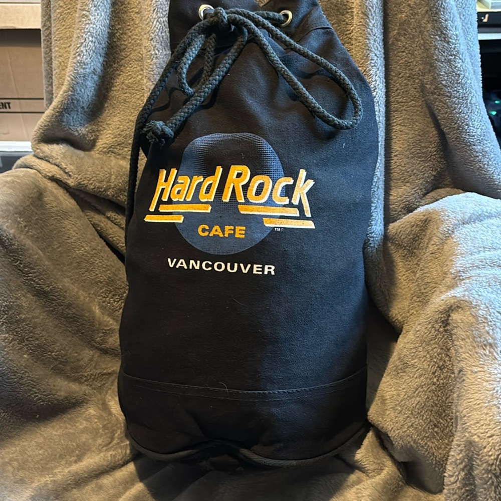 Vintage Hard Rock Cafe Vancouver back pack